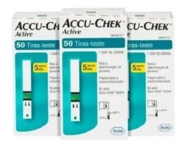 Kit Tiras Accu-chek Active Economy 150 Unidades Cor Verde