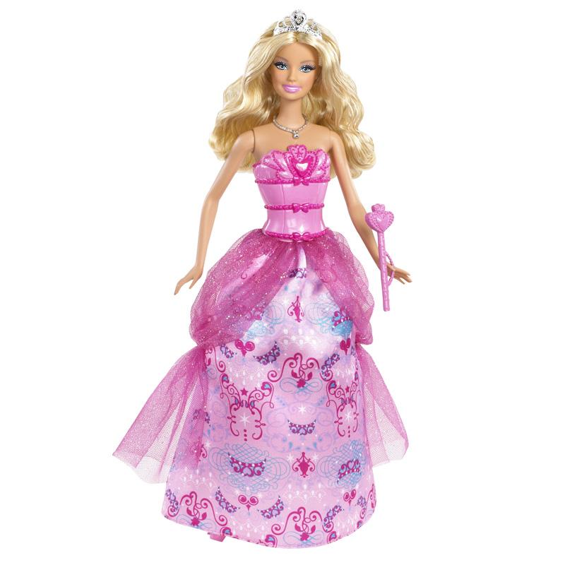 Boneca Barbie Fantasia Bailarina Infantil de Conto de Fadas Rosa