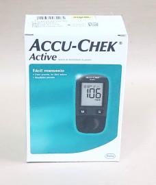 Glicosmetro Accu-chek Active Preto Com 50 Tiras