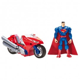 Boneco Super Homem com Veculo Liga da Justia Superman  Mattel GERALSHOPPING