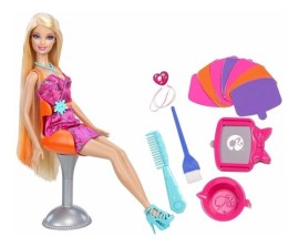 Barbie Mechas Coloridas - Mattel X7888